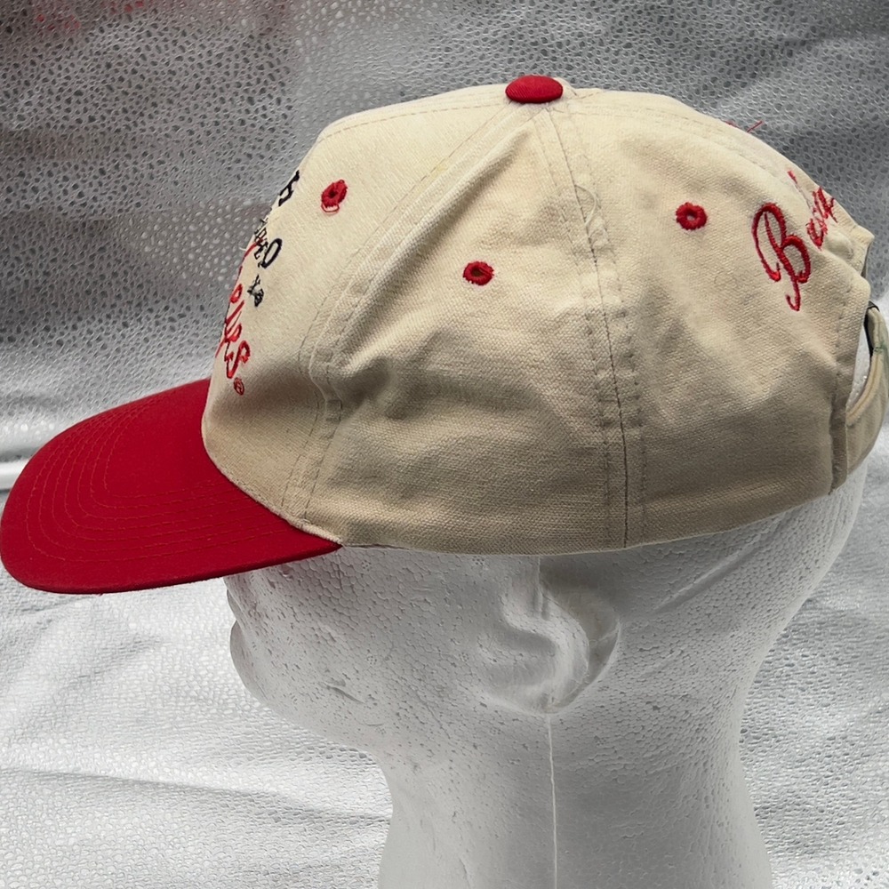Ohio State University Buckeyes Hat Outdoor Cap Tan Red Adjustable Vintage Style - Picture 9 of 11